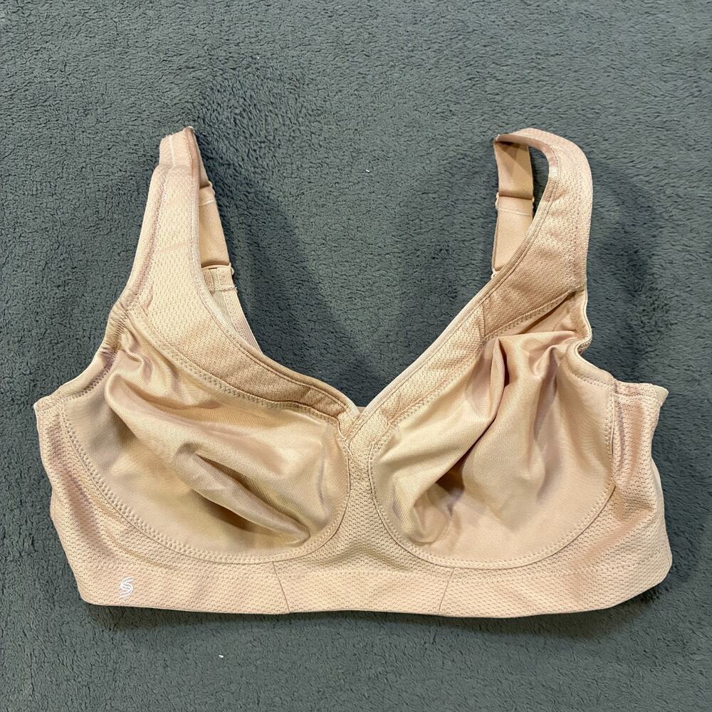 Glamorise MagicLift Cafe Nude Full Figure Seamless Wirefree Bra Women's Size 38C